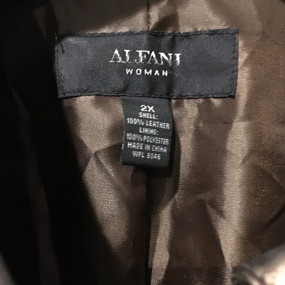 Alfani leather jacket size 2X